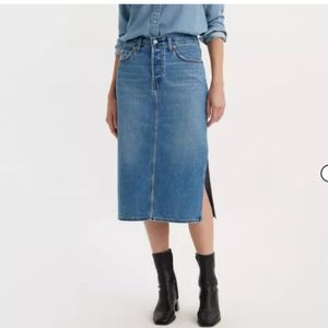 Levis Side Slit Skirt